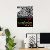 Positive Affirmative Forginess Healing Energy Poster (Heimbüro)