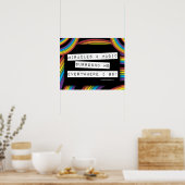 Positive Affirmative Miracle Magic LGBT Rainbow Poster (Küche)