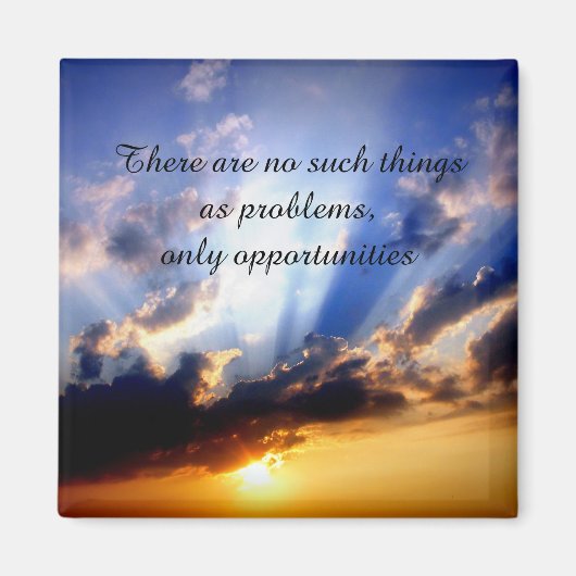 Positive Affirmative Motivation über Herausforderu Magnet (Vorne)