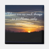 Positive Affirmative Motivation über Herausforderu Magnet (Vorne)