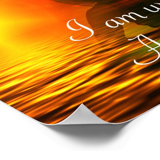 Positive Affirmative Motivation über Selbstwertgef Poster (Ecke)