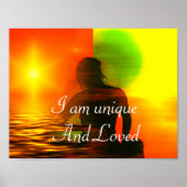 Positive Affirmative Motivation über Selbstwertgef Poster (Vorne)