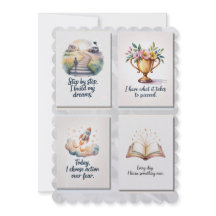 Positive Affirmative Positivity Cards mit 8 positi