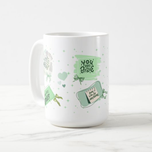 Positive Affirmative Tasse (Vorderseite Links)