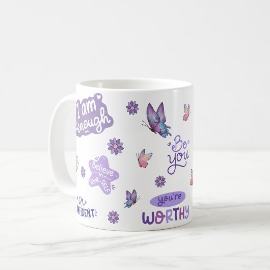 Positive Affirmative Tasse (Vorderseite Links)
