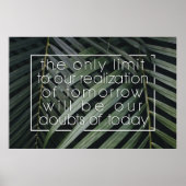 Positive Affirming Future Quote Wall Print Poster (Vorne)