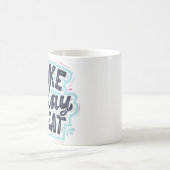 positive Anführungszeichen Kaffeetasse (Mittel)