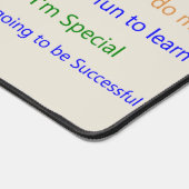 Positive Anmerkungen des Schreibtisches Mat Schreibtischunterlage (Ecke)