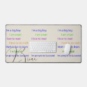 Positive Anmerkungen des Schreibtisches Mat Schreibtischunterlage (Tastatur & Maus)