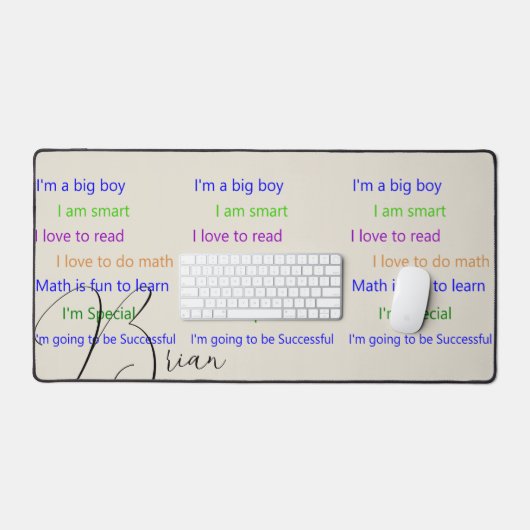 Positive Anmerkungen des Schreibtisches Mat Schreibtischunterlage (Tastatur & Maus)