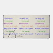 Positive Anmerkungen des Schreibtisches Mat Schreibtischunterlage (Vorderseite)