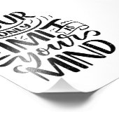 Positive Ansichten - Ihr einziger Grenzwert ist Ih Fotodruck (Ecke)