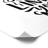 Positive Ansichten - Ihr einziger Grenzwert ist Ih Poster (Ecke)