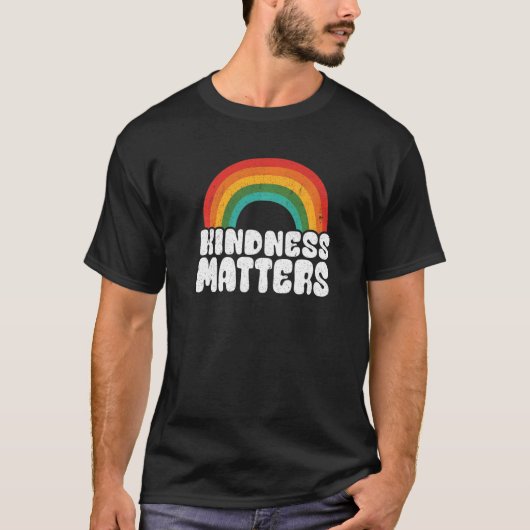 Positive Anti Bullying Rainbow Sped Teacher Kindne T-Shirt (Vorderseite)
