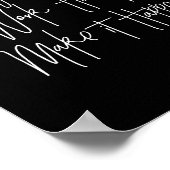 Positive Arbeit muss bleibe werden Poster (Ecke)