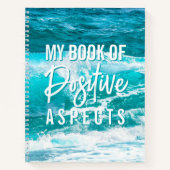 Positive Aspekte Blue Wave Law of Attraction Notizblock (Vorderseite)