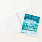 Positive Aspekte Blue Wave Law of Attraction Notizblock (Innenseite)