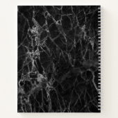 Positive Aspekte Chic Name Black Marble Dankbarkei Notizblock (Rückseite)