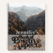 Positive Aspekte Name Foto Law of Attraction Boho Notizblock (Vorderseite)