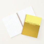 Positive Aspekte Trendy Gold Dankesblatt Notizblock (Innenseite)