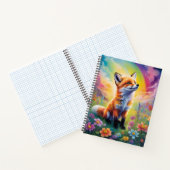Positive Attitude Red Fox Pup Notizblock (Innenseite)