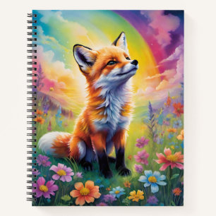 Positive Attitude Red Fox Pup Notizblock