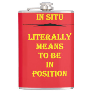 Positive, aufhebende Worte für einen besonderen Fr Flachmann