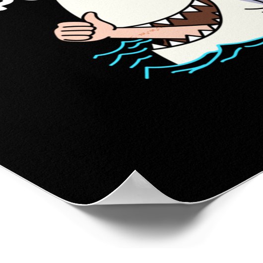 Positive Aufkleber bleibe3 Poster (Ecke)