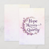 Positive aufstrebende Grußkarte (Vorne/Hinten)