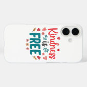 Positive "Be Kind" Message with Hearts Case-Mate iPhone Hülle (Rückseite (Horizontal))