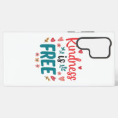 Positive "Be Kind" Message with Hearts Samsung Galaxy Hülle (Rückseite (Horizontal))