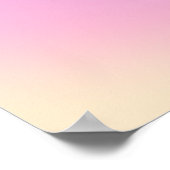 Positive Beatles nur pastellfarben rosafarbene Far Poster (Ecke)