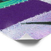 Positive Befunde Regenbogenstreifen Poster (Ecke)