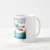 Positive Bejahung der Libellen Kaffeetasse (VorderseiteRechts)
