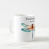 Positive Bejahung der Libellen Kaffeetasse (Vorderseite Links)