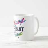 Positive Bejahung der Libellen Kaffeetasse (VorderseiteRechts)