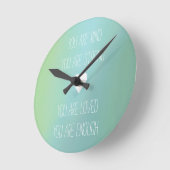 Positive Bejahung der Zollschuld Runde Wanduhr (Winkel)