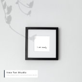 Positive Bejahung | Ich bin bereit | Wandkunst Poster