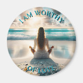 Positive Bejahung | Ich bin es wert, Liebe zu habe Magnet (Vorne)