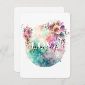 Positive Bejahung - Liebe selbst Feiertagskarte (Vorne/Hinten)