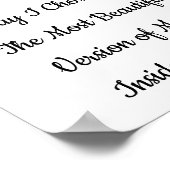 Positive Bejahung Poster (Ecke)