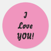 Positive Bejahung Runder Aufkleber (Vorderseite)