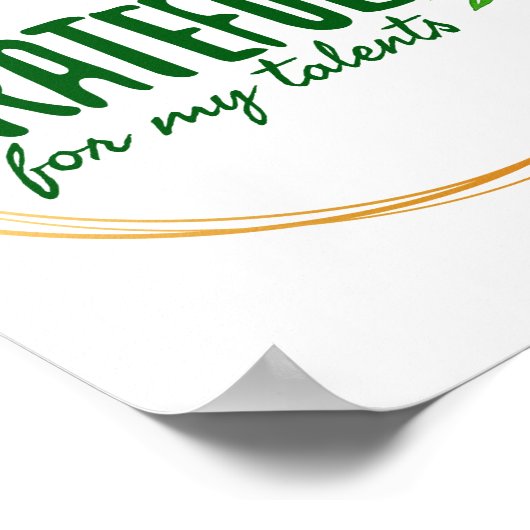 positive Bejahungen der Arbeit Poster (Ecke)