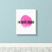 positive Bejahungen der Selbstversorgung Leinwanddruck (Insitu (Holzboden))