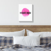 positive Bejahungen der Selbstversorgung Leinwanddruck (Insitu (Schlafzimmer))