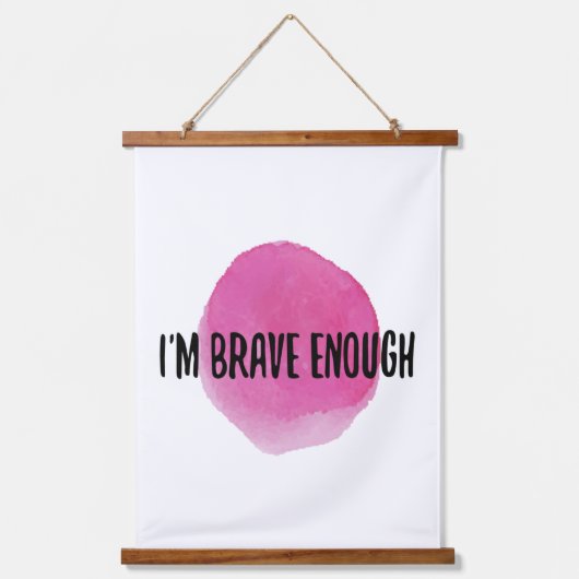 positive Bejahungen der Selbstversorgung Wandteppich Mit Holzrahmen (Vorderseite)