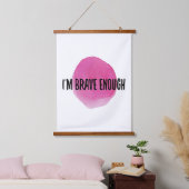 positive Bejahungen der Selbstversorgung Wandteppich Mit Holzrahmen (Schlafzimmer)