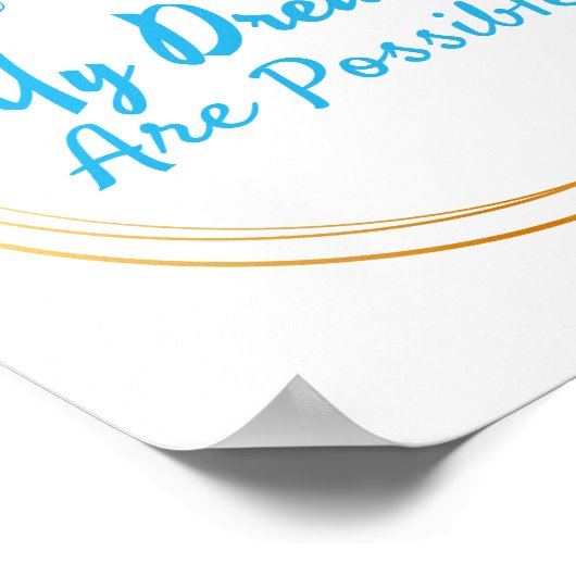 positive Bejahungen für die Akzeptanz der Lebensda Poster (Ecke)