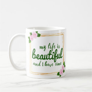 positive Bejahungen für die Akzeptanz von Arbeit u Kaffeetasse
