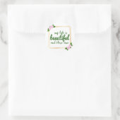 positive Bejahungen für die Akzeptanz von Arbeit u Runder Aufkleber (Tasche)